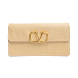 Valentino Garavani 'Raffia' Wallet on Chain