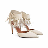 Valentino 'Fringe Trim D'Orsay' Heels - Women's 37.5