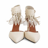 Valentino 'Fringe Trim D'Orsay' Heels - Women's 37.5