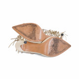 Valentino 'Fringe Trim D'Orsay' Heels - Women's 37.5