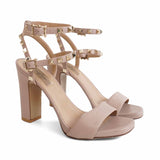Valentino Rockstud Ankle Strap Heels - Women's 37