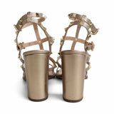 Valentino 'Rockstud' Block Heel Sandals - Women's 40