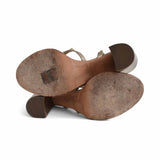 Valentino 'Rockstud' Block Heel Sandals - Women's 40