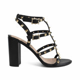 Valentino 'Rockstud' Block Heel Sandals - Women's 40