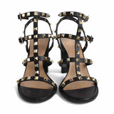 Valentino 'Rockstud' Block Heel Sandals - Women's 40