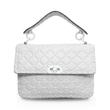 Valentino 'Rockstud' Spike Monochromatic Flap Handbag
