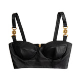 Versace Leather Bra Top - Women's 36
