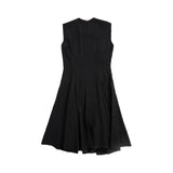 Versace Black Pleated Dress - Women's 40
