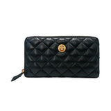 Versace Quilted Continental Wallet