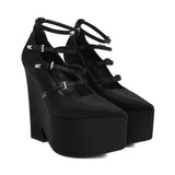 Versace 'Tempest' Platform Wedges - Women's 39