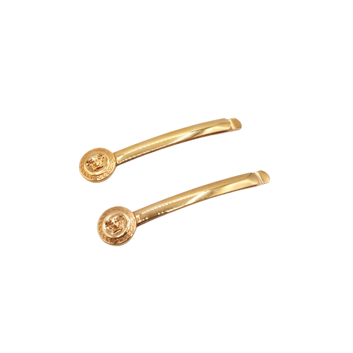 VERSACEgoldhairpinsmedusaheadD 