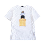 Versace 'Perfume' Logo Print T-Shirt - Women's L