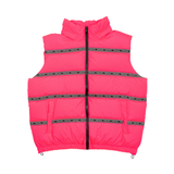 Versace Logo Tape Puffer Vest - Men's 50