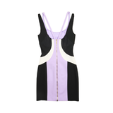 Versace Colourblock Mini Dress - Women's 38