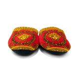 Versace Medusa Head Slippers - Women's L
