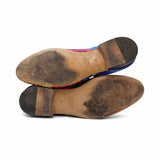 Versace 'Baroque' Velour Loafers - Men's 46