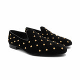 Versace 'Medusa' Velour Loafers - Men's 46