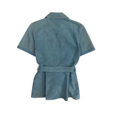 Victoria Beckham Suede Top with Belt - Women's 2