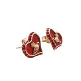 Vivienne Westwood 'Petra Heart Stud' Earrings