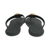 Versace Black Medusa Sandals back