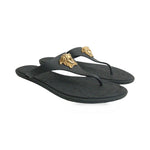 Versace Black Medusa Sandals three quarter