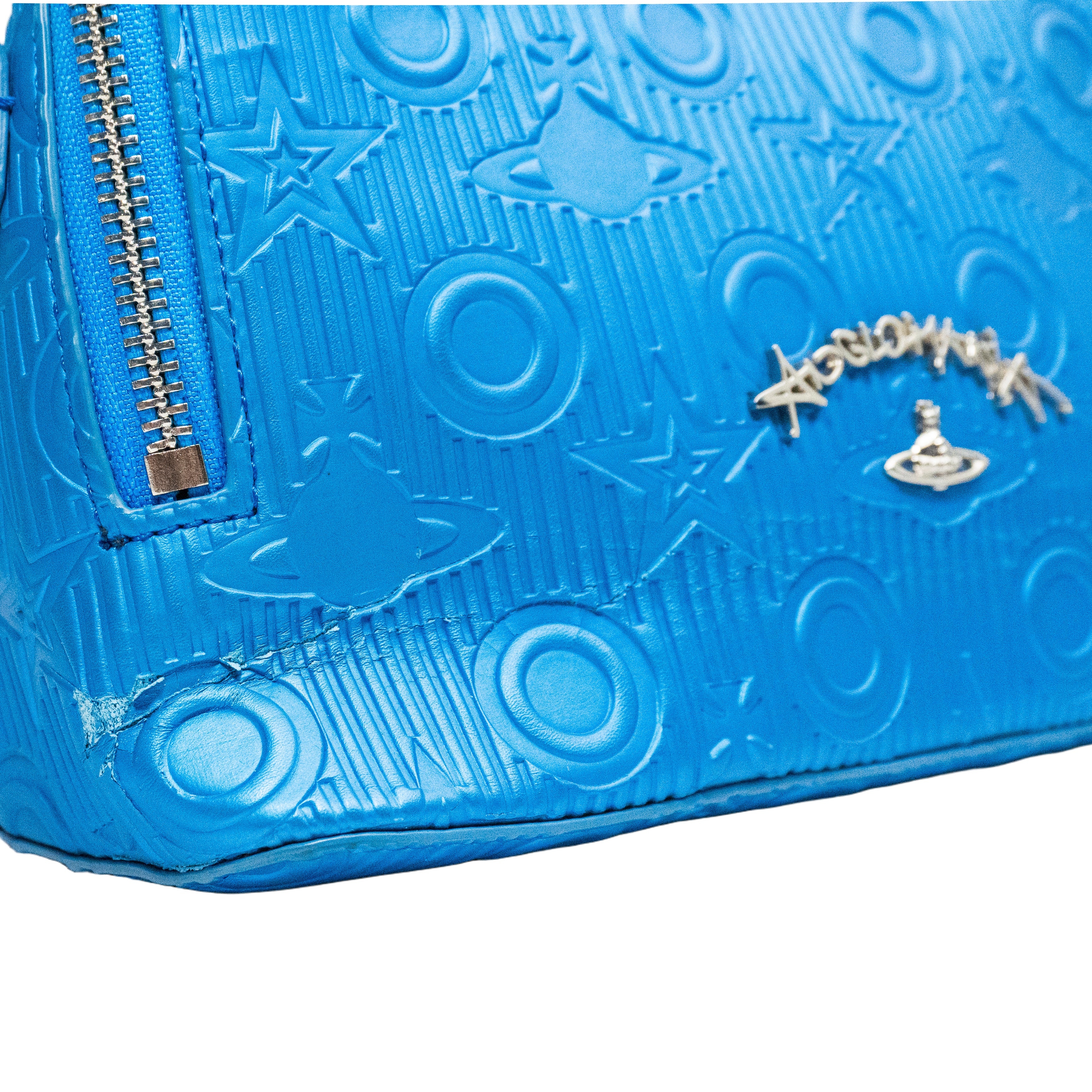 Vivienne Westwood Blue Embossed Crossbody Bag detail 2