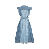 Yas Denim Midi Dress - Women's 8