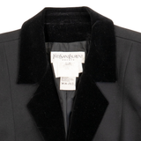 Yves Saint Laurent Velvet Detail Blazer - Women's 10