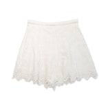 Zimmermann White Eyelet Lace Shorts - Women's 1