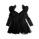 Zimmermann Black Mesh Babydoll Dress - Women's 1