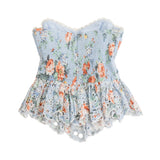 Zimmermann Floral Broderie Bustier Top - Women's 1