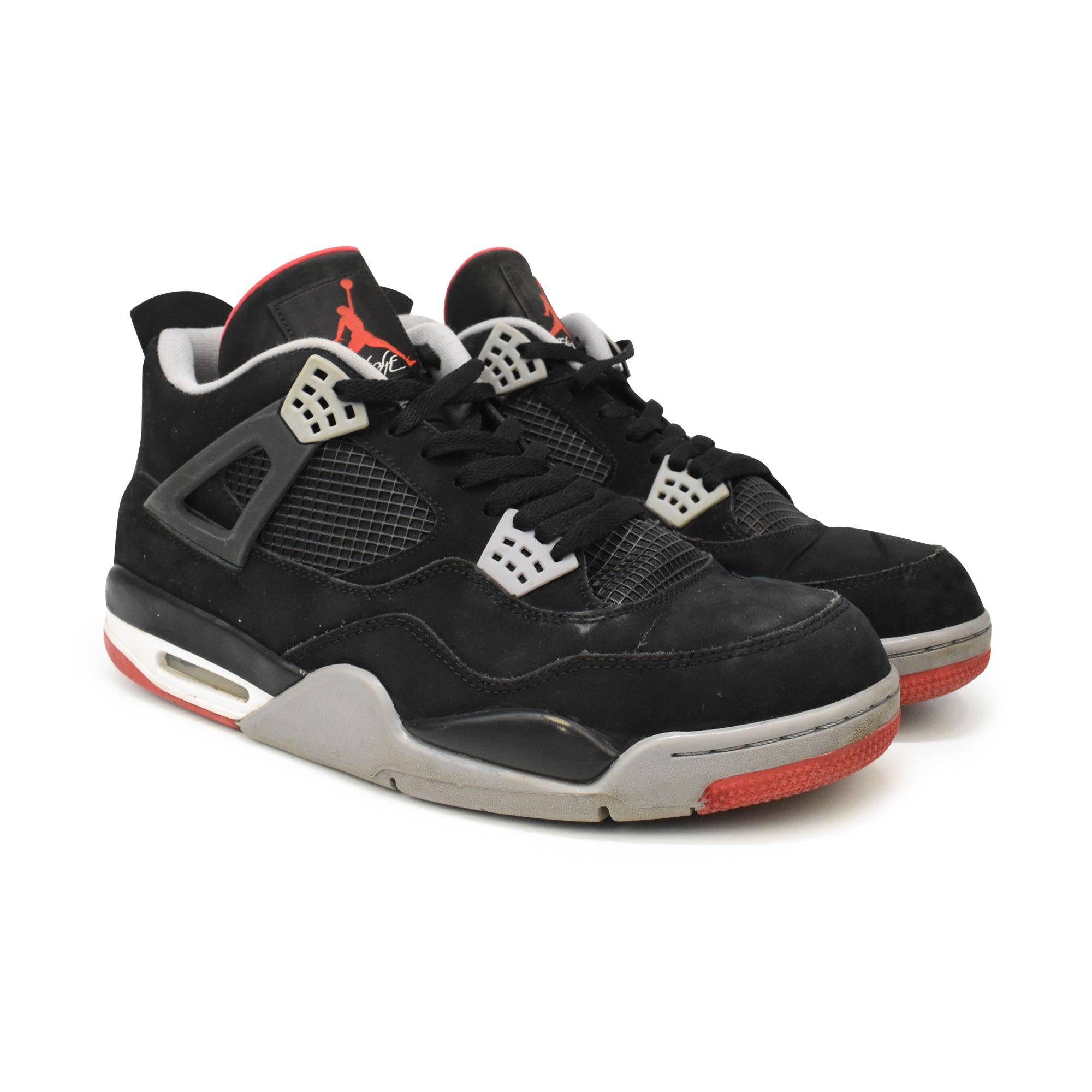 Air Jordan 'Jordan 4 Bred' Sneakers - Men's 13 - Fashionably Yours