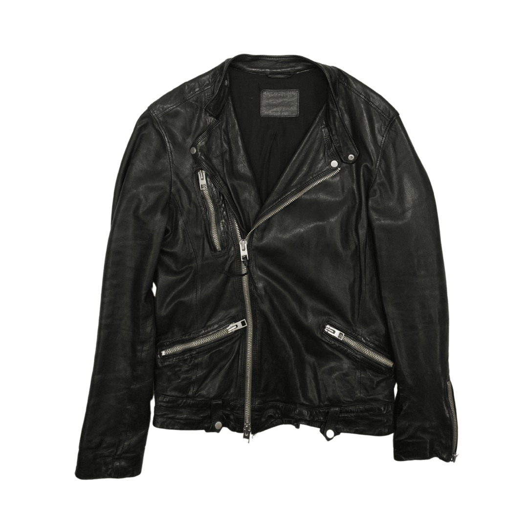 All Saints Leather Jacket - Men's XS - Fashionably Yours
