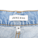 Anine Bing 'Kit' Denim Shorts - Women's 24 - Fashionably Yours