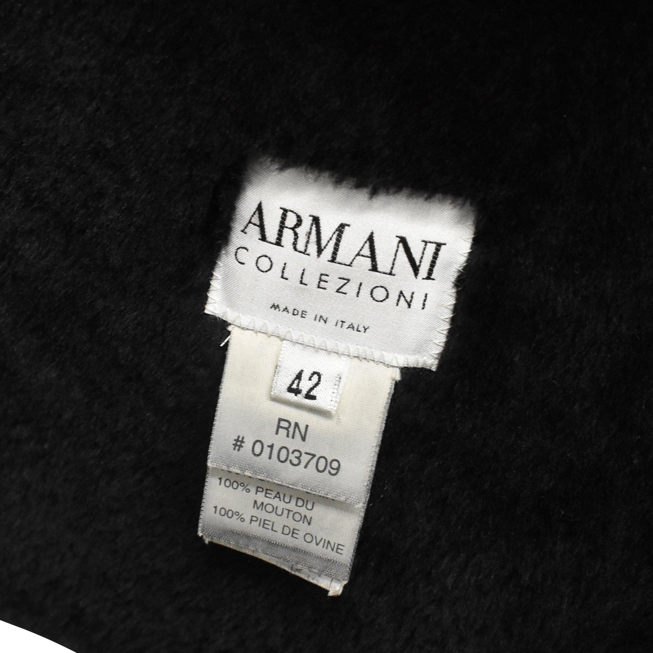 Armani Collezioni Shearling Jacket - Men's L - Fashionably Yours