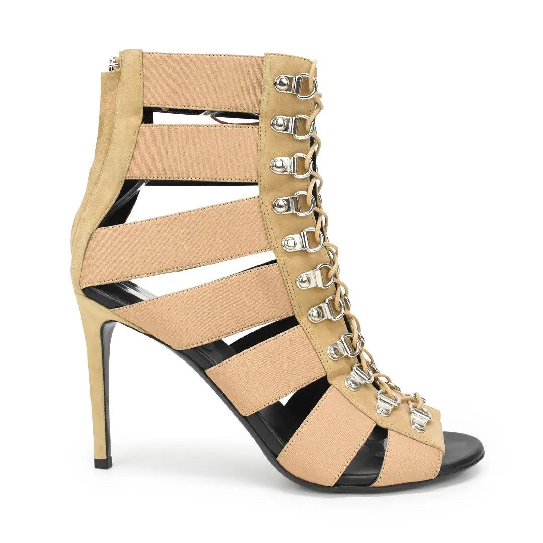 Balmain Strappy Heels - Women's 39 - Fashionably Yours