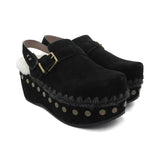 Mou Studded Platform Clogs - Women's 37