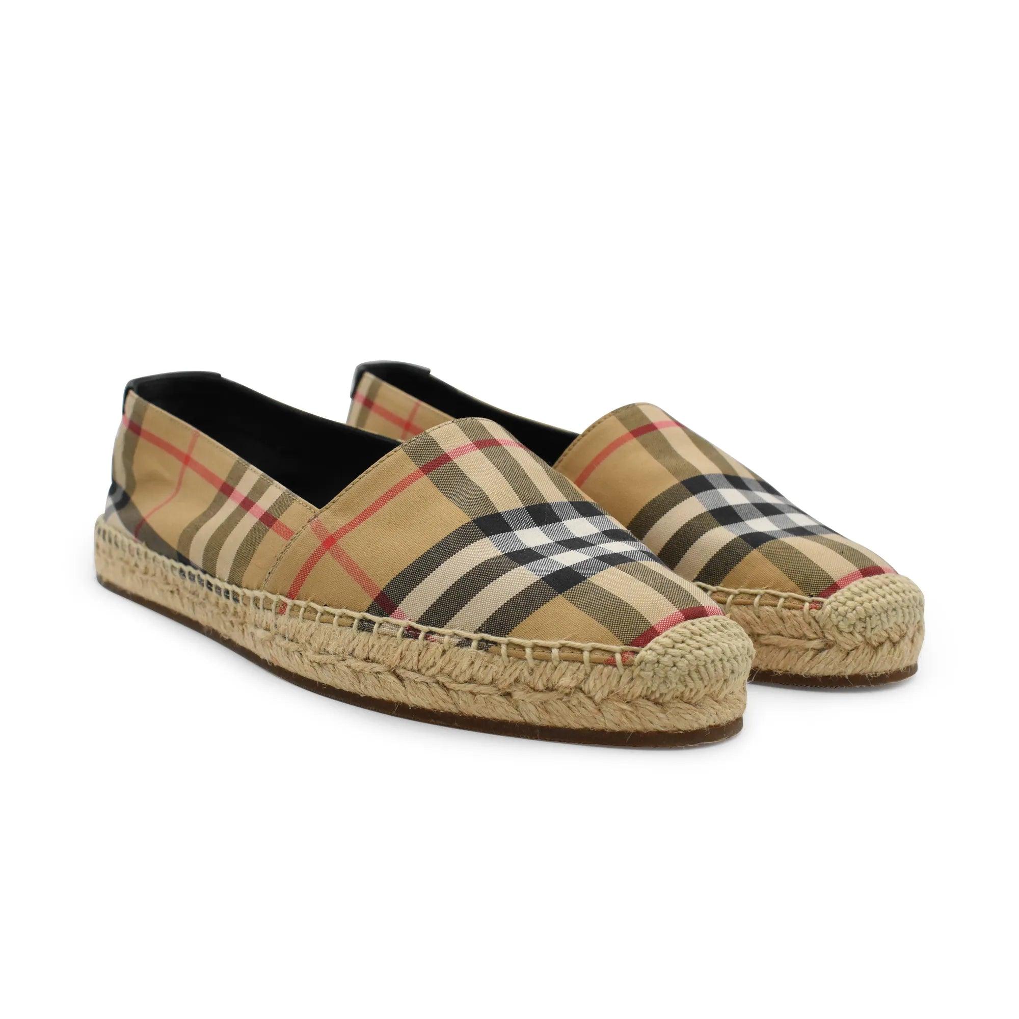 Burberry shoes espadrilles clearance