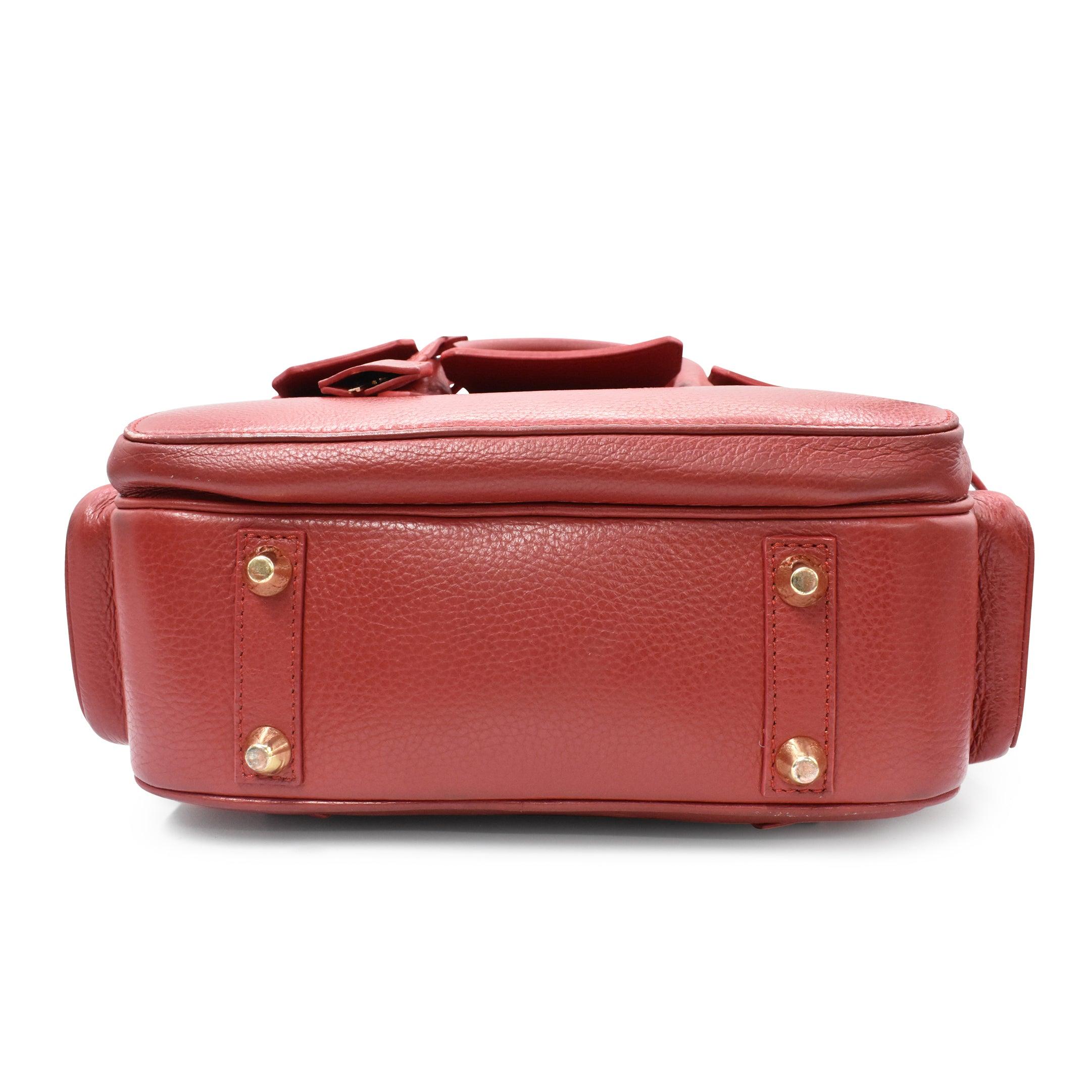 buscemi phd large leather backpack red Buscemi Backpack – Fashionably Yours