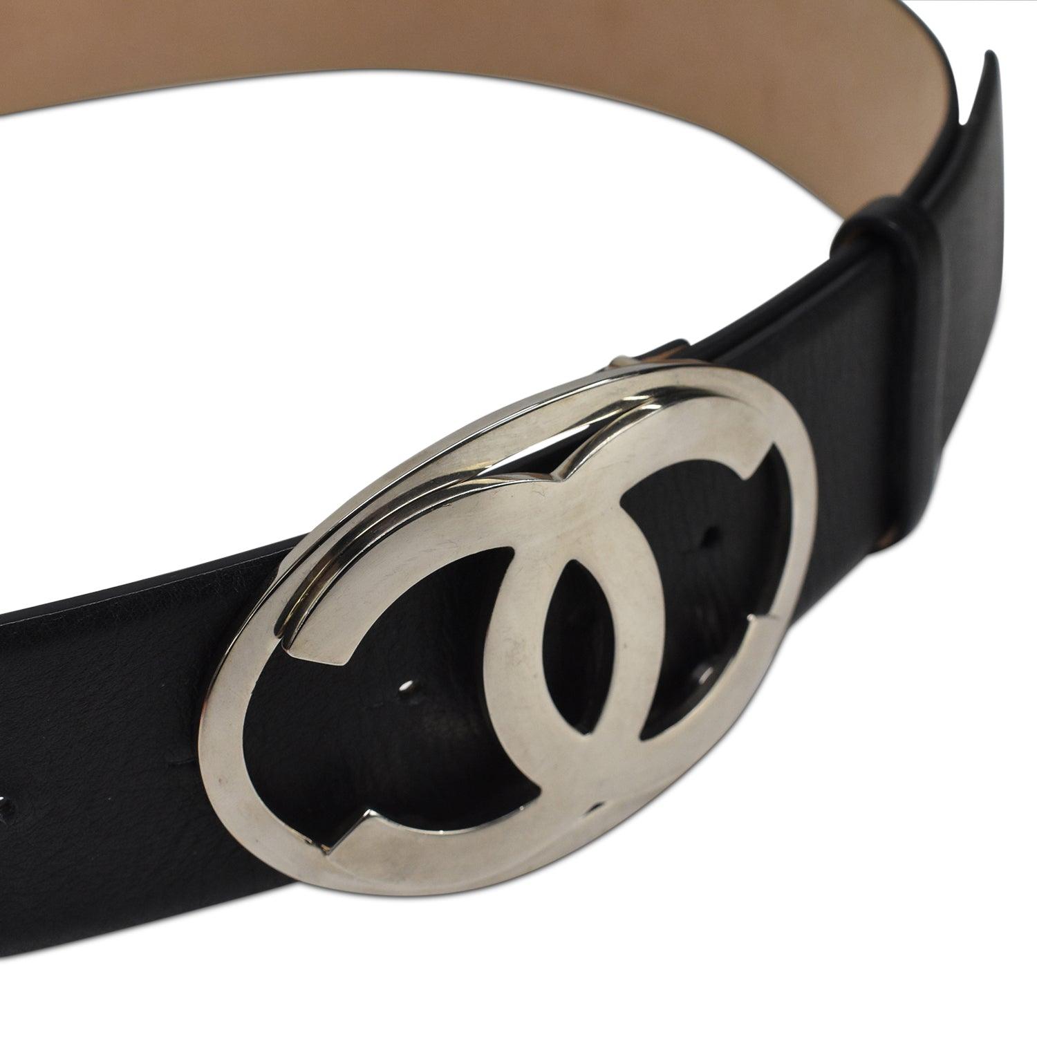 Black chanel belt deals