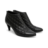 Chanel Quilted Ankle Boots - Women's 38.5