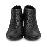 Chanel Quilted Ankle Boots - Women's 38.5