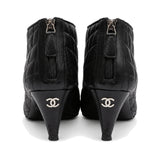 Chanel Quilted Ankle Boots - Women's 38.5