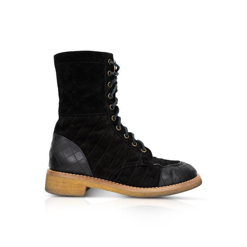 Chanel Combat Boots - 38 - Fashionably Yours