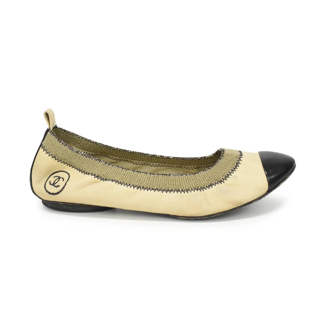 Chanel Elastic Flats - Women's 37 - Fashionably Yours