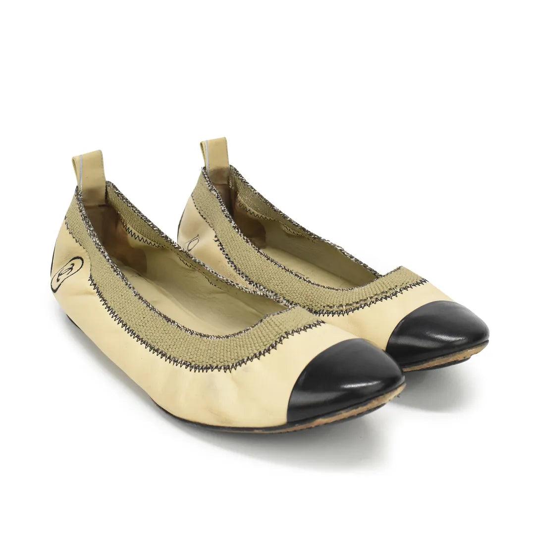 Chanel Elastic Flats - Women's 37 - Fashionably Yours