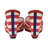 Chanel Striped Wedges - Women's 39 - Fashionably Yours