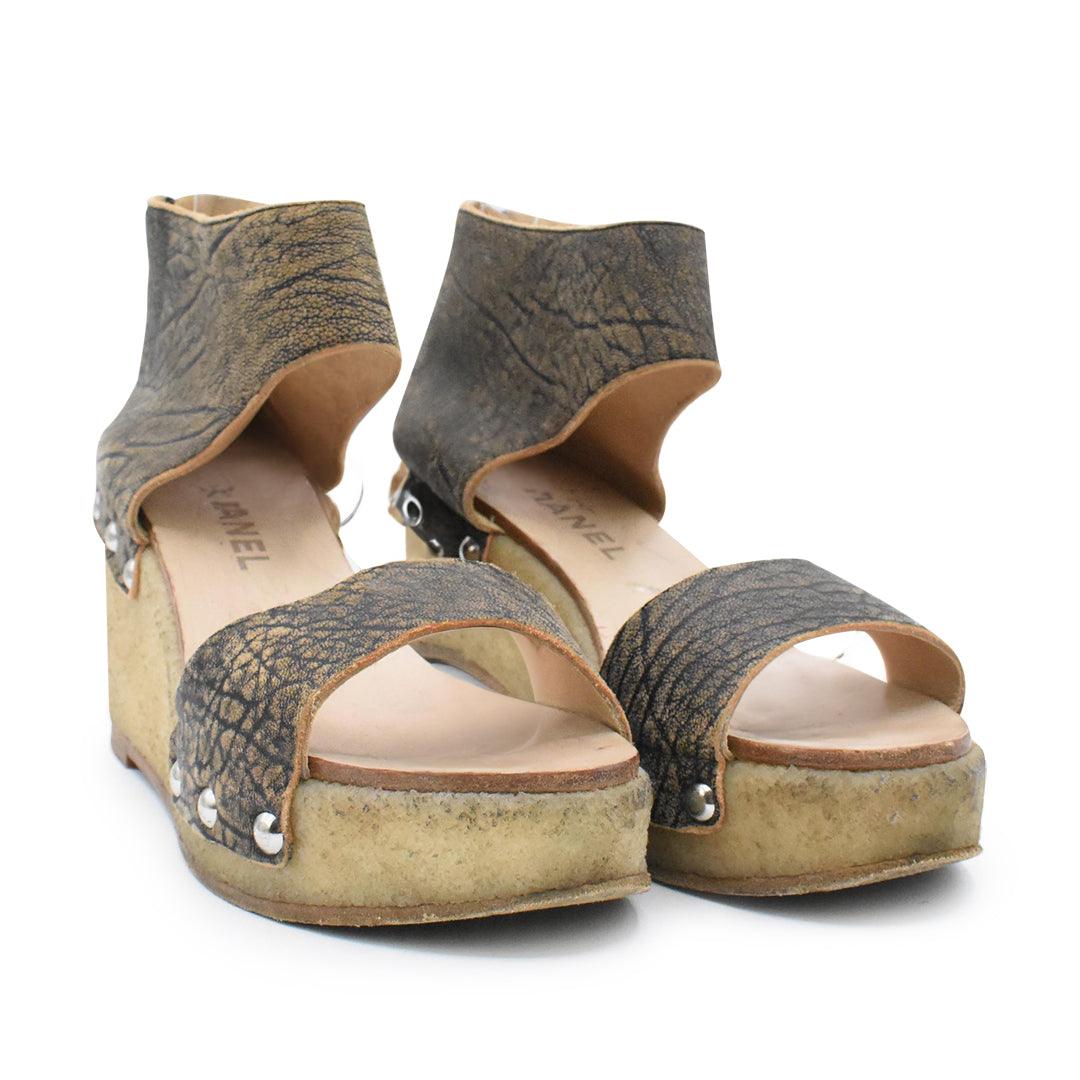 Chanel Wedges - Women's 37.5 - Fashionably Yours