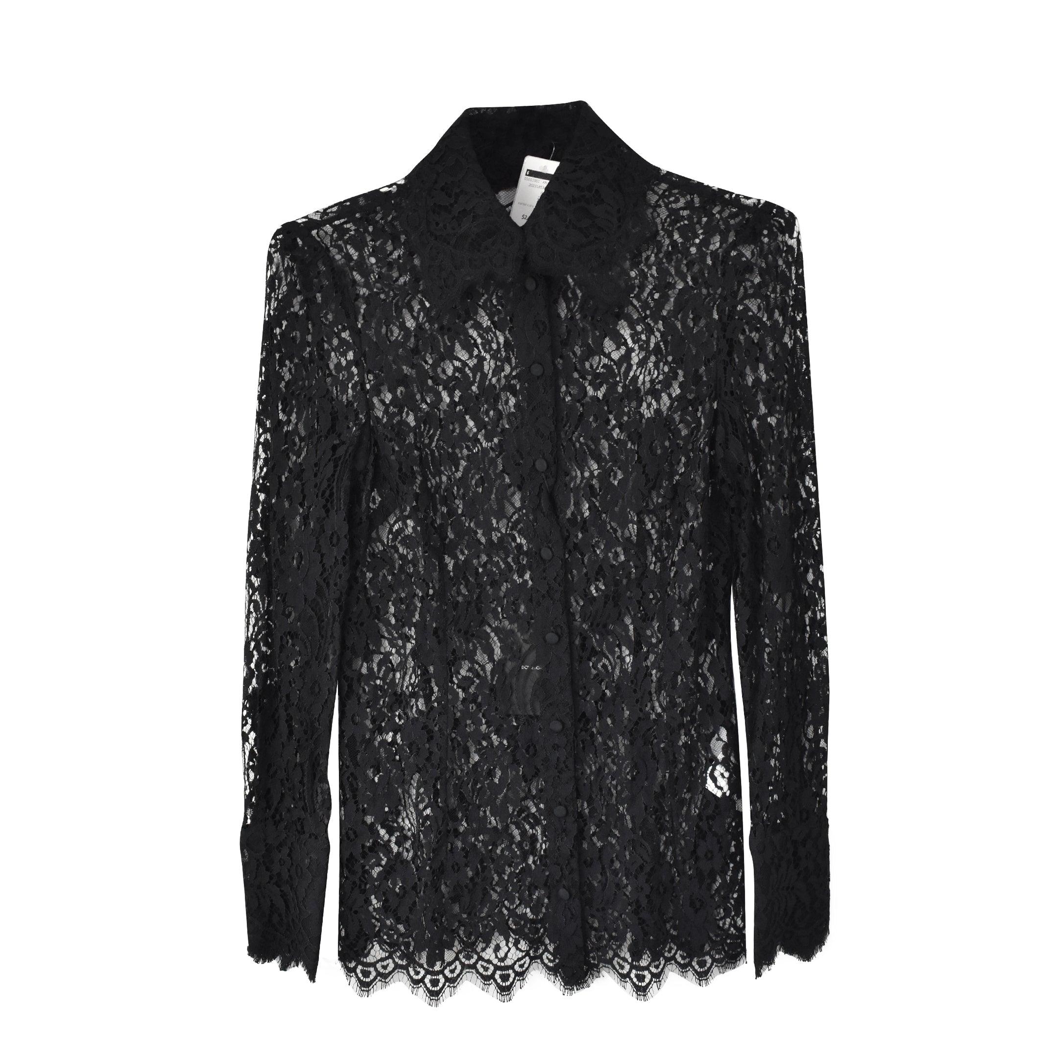 Dolce & Gabbana Lace Blouse - Women's 40 - Fashionably Yours