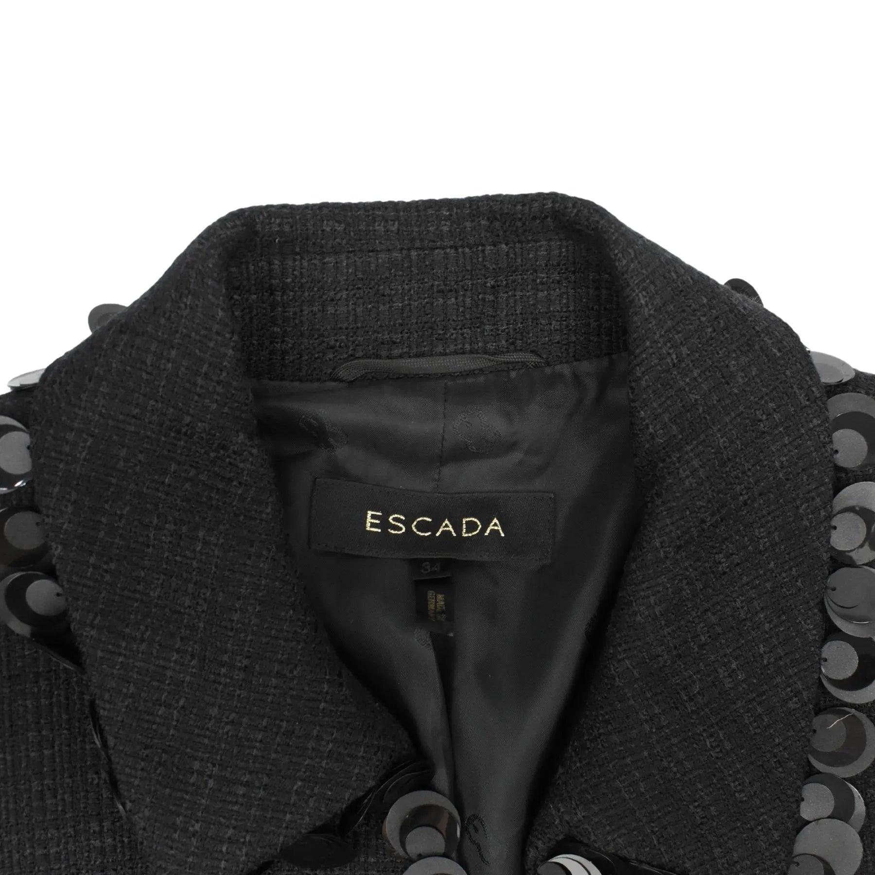 Escada Tweed Jacket - Women's 34 - Fashionably Yours